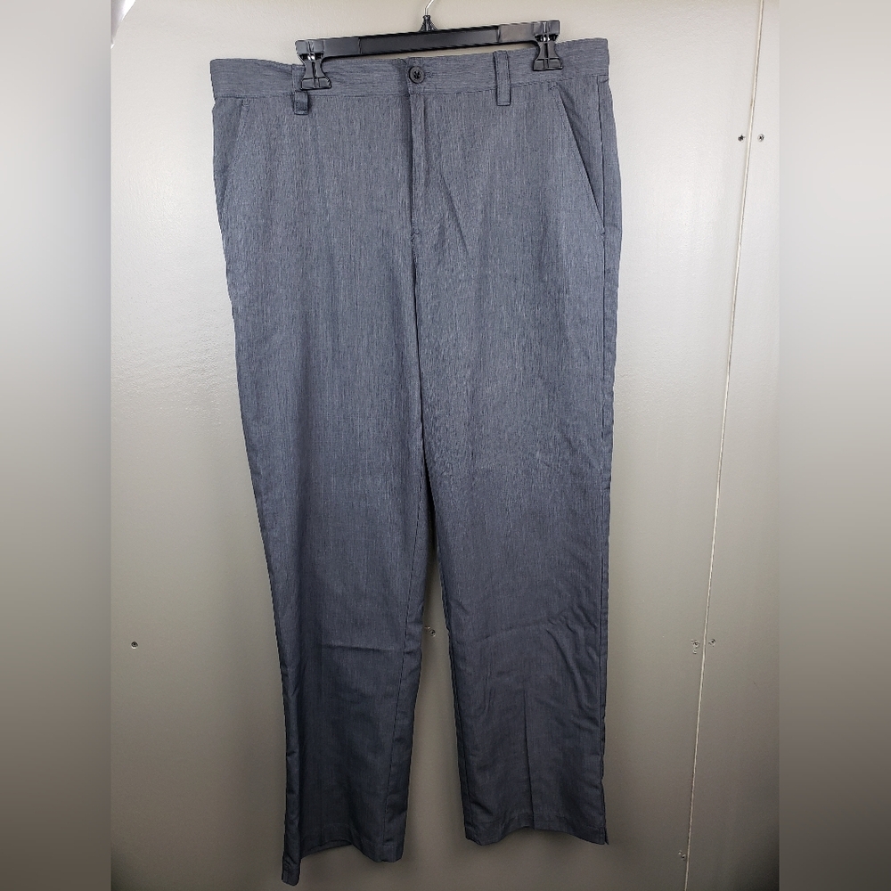 Izod Golf Mens Grey Pants Size 34x32 100% Polyester Thin Pockets Slacks